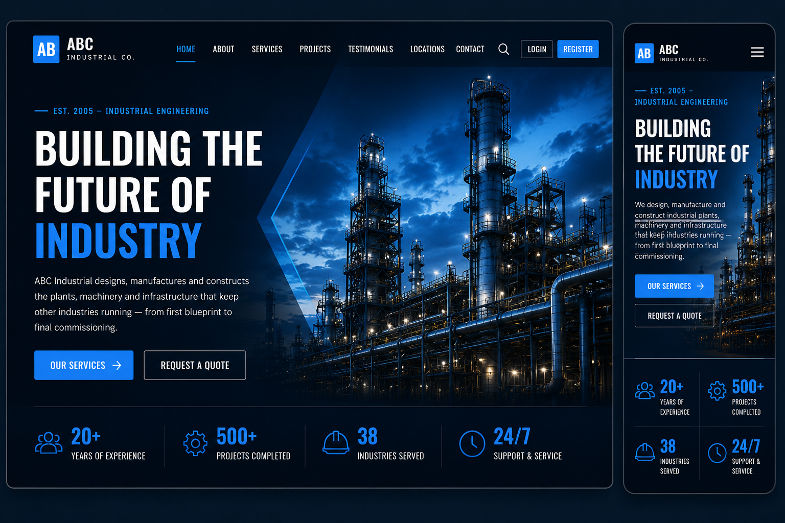 ABC Landing Website Template