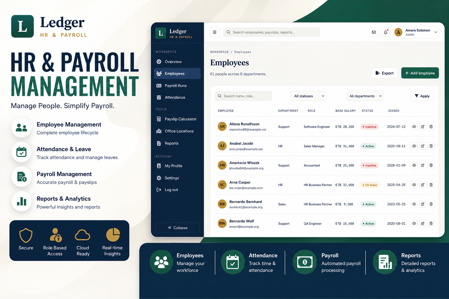 HR & Payroll Management System